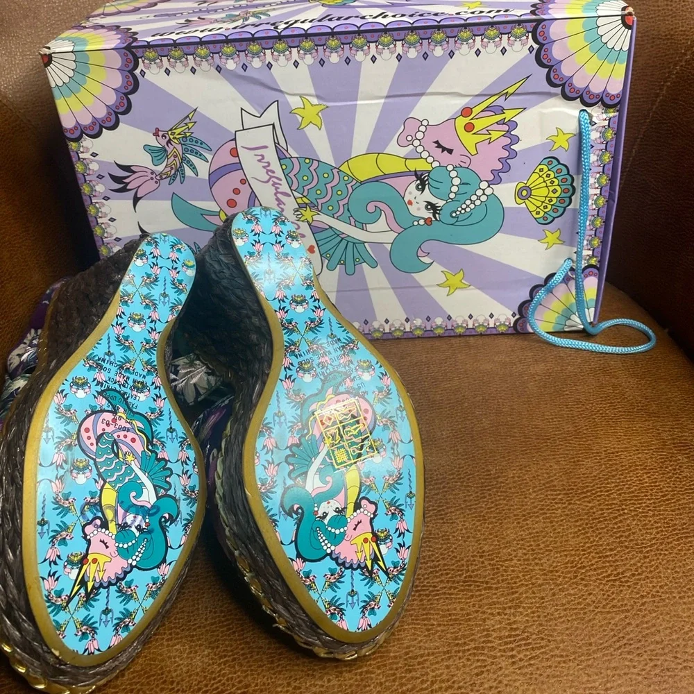 Irregular Choice Kupcake Mer-Creature Wedge Sandals 4003-03C EUR 40.5 BNWB